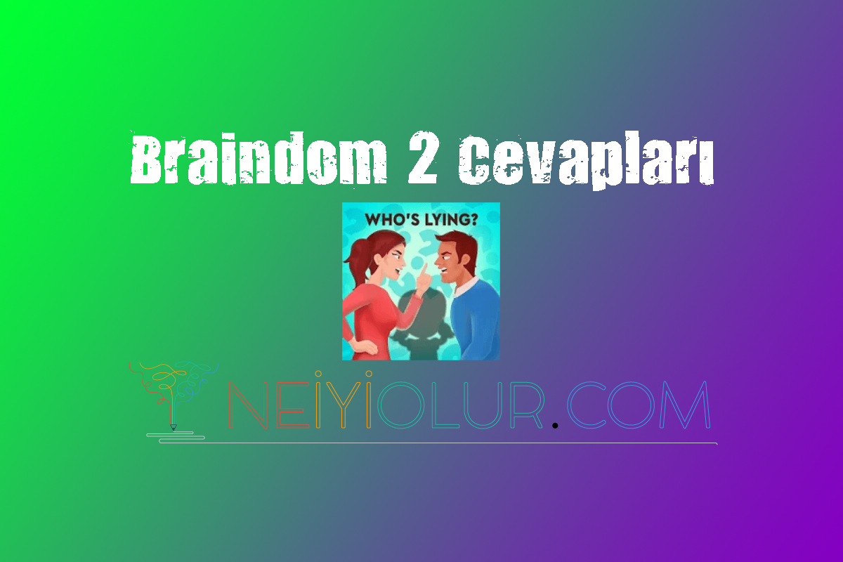 Braindom Riddle 2 Cevapları