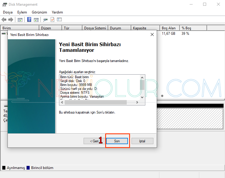 Windows 10 Harddisk Bölme İçin Ne Yapılır?